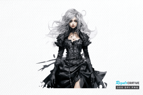 Download Gothic Fashion Girl Clipart Sublimation - Gothic fashion girl Collection