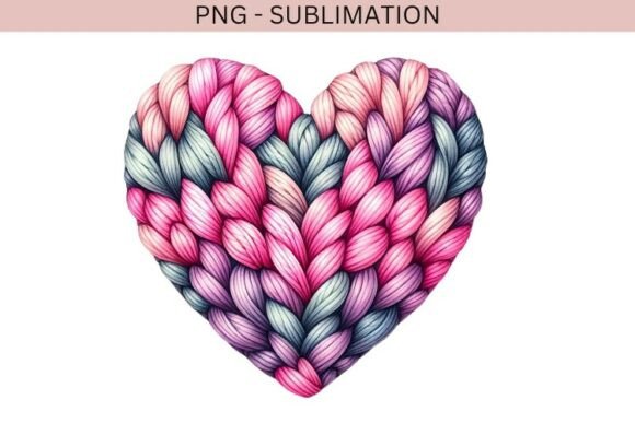 Download Knitted Heart Png Design for T-shirts - Knitted heart png Collection