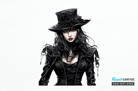 Download Gothic Fashion Girl Clipart Sublimation - Gothic fashion girl Collection