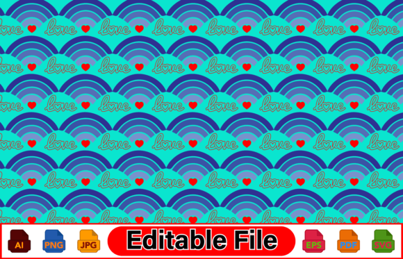 Download About Cute Seamless Love Pattern Graphic - Premium Bundle