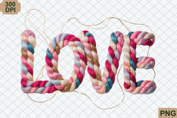 Download Cute Glitter Yarn Valentine Heart PNG - Premium Resources