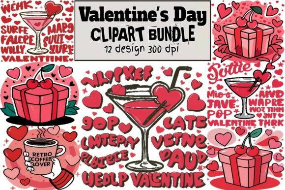 Download ❤️ Valentine’s Day Clipart Bundle PNG | - Premium Bundle